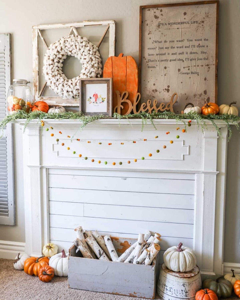 How to Decorate a Fall Mantel: 19 Beautiful Ideas